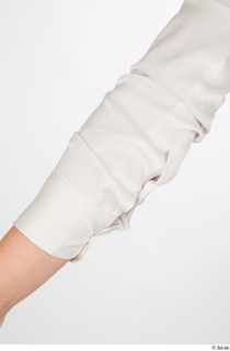 Babbie arm business dressed upper body white long sleeve shirt…